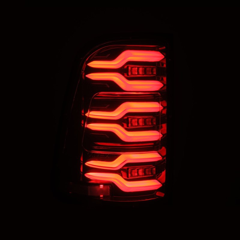 AlphaRex 19-21 Dodge Ram 1500 Luxx-Series LED Tail Lights Alpha-Black w/Activ Light/Seq Signal 640030 *Discontinued