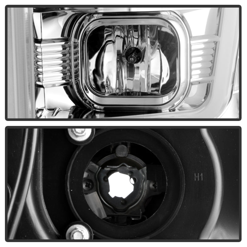 Spyder Ford F-250/350/450 08-10 V2 High-Power LED Headlights-Switch Back-Chrome PRO-YD-FS08PL-SBLB-C 5087744