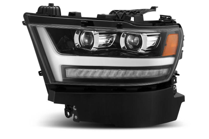 AlphaRex 19-20 Ram 1500HD PRO-Series Proj Headlights Plnk Style Jet Blk w/Activ Light/Seq Signal/DRL 880513 *Discontinued
