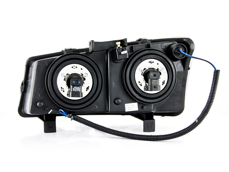 Anzo 2003-2006 Chevrolet Silverado 1500 Crystal Headlights w/ Halo Black