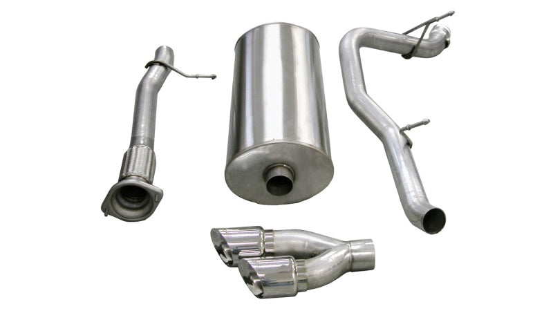 Corsa Performance 07-10 Cadillac Escalade ESV 6.2L V8 Polished Sport Cat-Back Exhaust