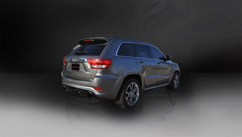 Corsa Performance 12-14 Jeep Grand Cherokee 6.4L V8 Black Sport Cat-Back Exhaust