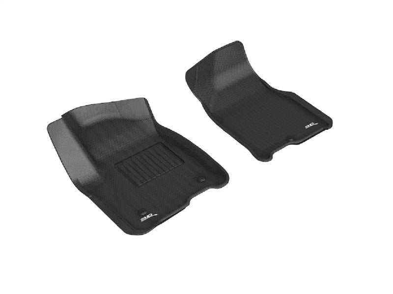 3D MAXpider 2021 Chevrolet Tahoe / Suburban / GMC Yukon / Yukon XL Kagu 1st Row Floormats - Black L1GM02911509