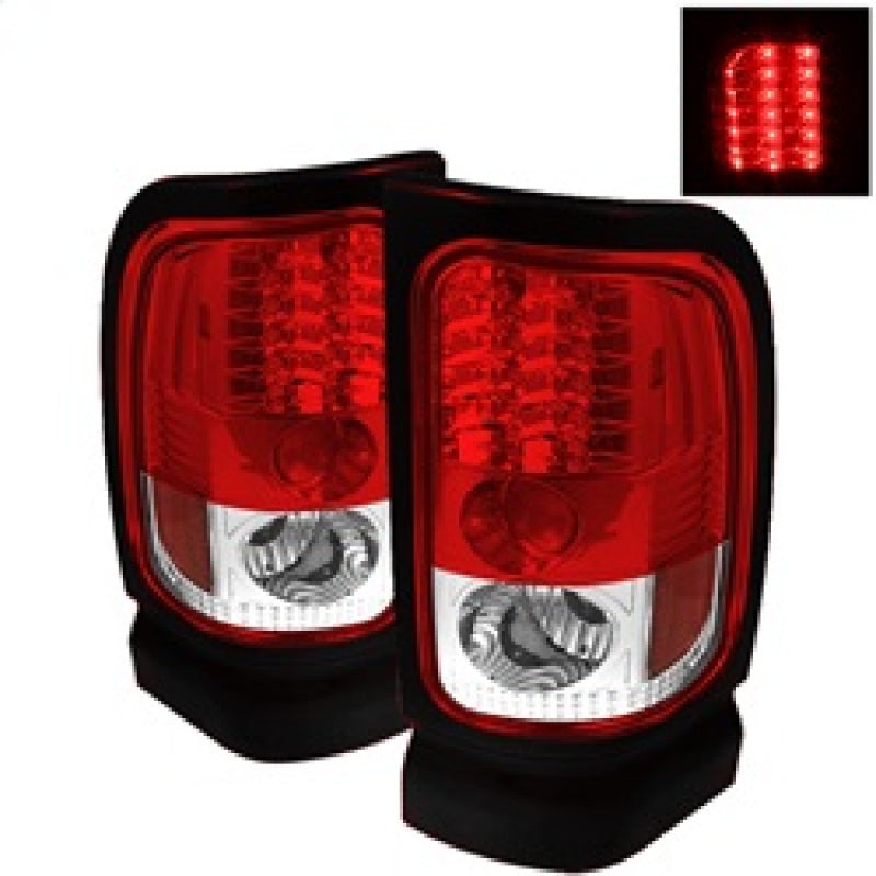 Spyder Dodge Ram 1500 94-01/Ram 2500/3500 94-02 LED Tail Lights Red Clear ALT-YD-DRAM94-LED-RC 5002716