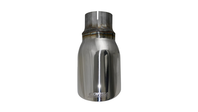 Corsa Performance Single Universal 2.5in Inlet / 4in Outlet Polished Pro-Series Tips