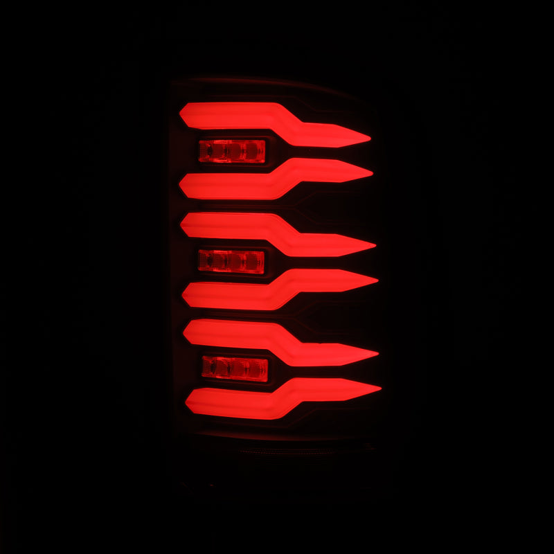 AlphaRex 07-13 GMC Sierra 1500/07-14 2500/3500HD (No Classic/Dually) Luxx-Series LED Tail Lights Blk 630060 *Discontinued