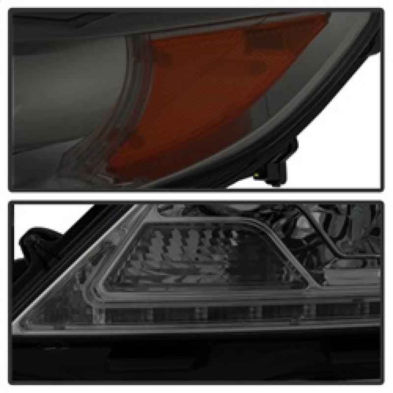 Spyder 11-14 Toyota Sienna Projector Headlights - DRL LED - Smoke PRO-YD-TSEN11-DRL-SM 5083999
