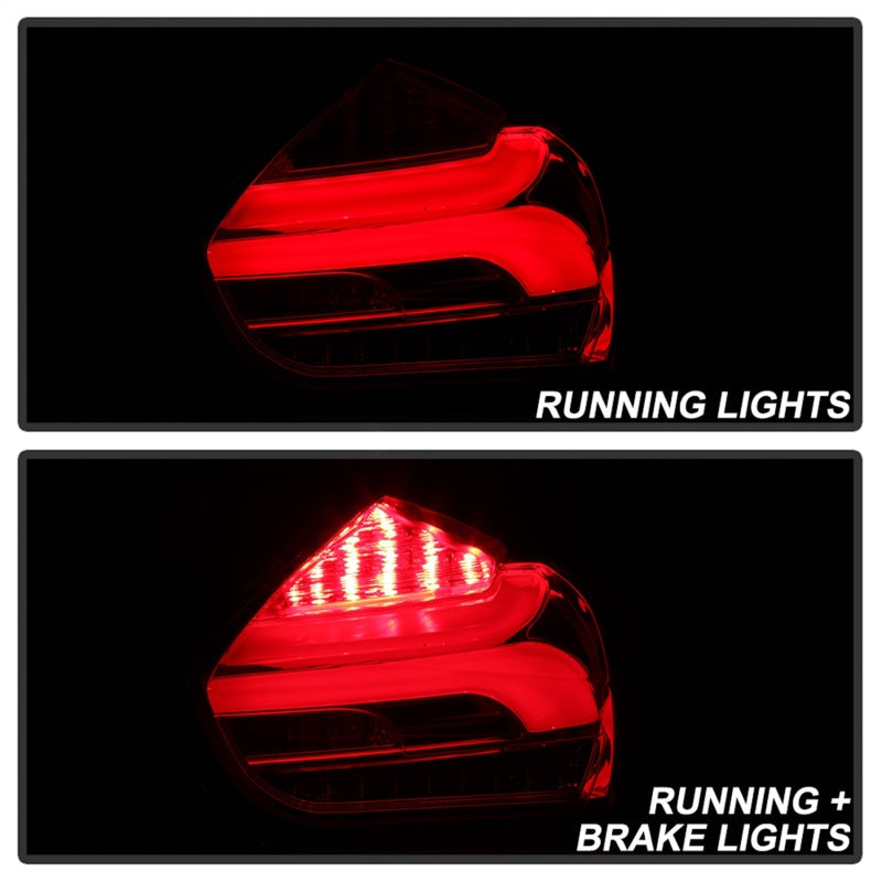 Spyder 15-17 Ford Focus Hatch LED Tail Lights w/Indicator/Reverse - Red Clr (ALT-YD-FF155D-LED-RC) 5085726