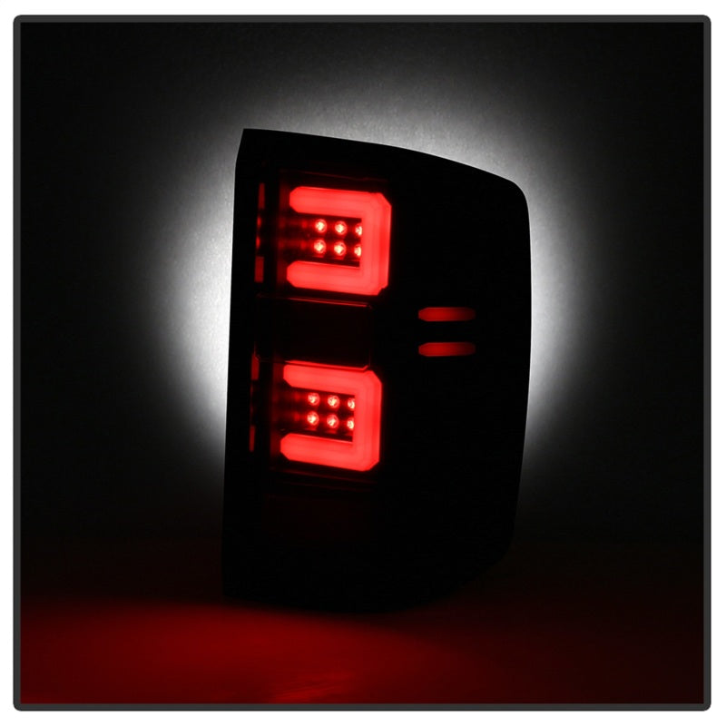 Spyder 16-18 Chevy Silverado Light Bar LED Tail Lights - All Black ALT-YD-CS16-LED-B 5085863