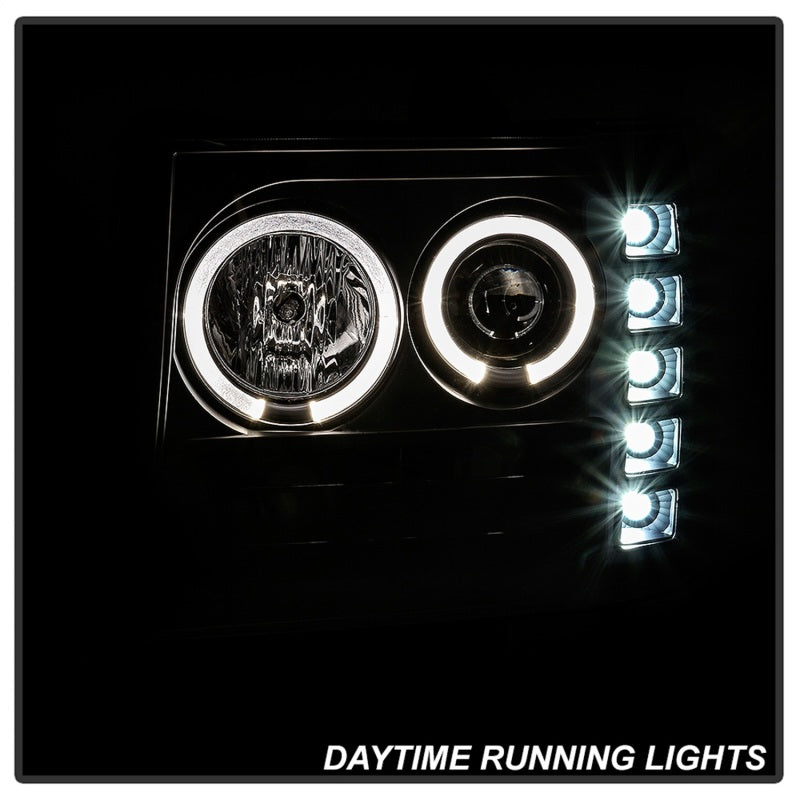 Spyder GMC Sierra 1500/GMC Sierra Denali 08-13 Projector LED Halo- LED All Blk PRO-YD-GS07-HL-BKV2 5086020