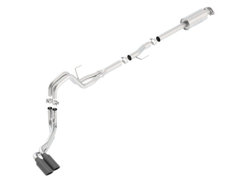 Borla 15-16 Ford F-150 3.5L EcoBoost Ext. Cab Std. Bed Black Chrome CB Exhaust ATAK Truck Side Exit 140619BC