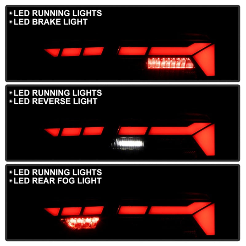 SPYDER Apex 13-17 Audo A5 / S5 / RS5 (Factory LED) LED Tail Lights - Blk (ALT-YD-AA513LED-SEQGR-BK) 5089045