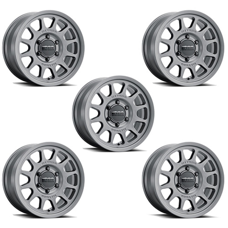 Ford Racing 21-23 Bronco (Excl Bronco Raptor) 17x8.5 Method Matte Gray Wheel Kit M-1007K-M1785G