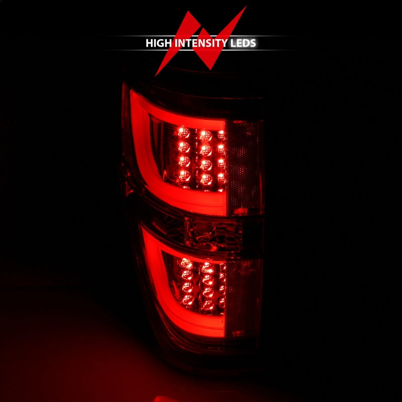 Anzo 2009-2013 Ford F-150 LED Taillights Red/Clear