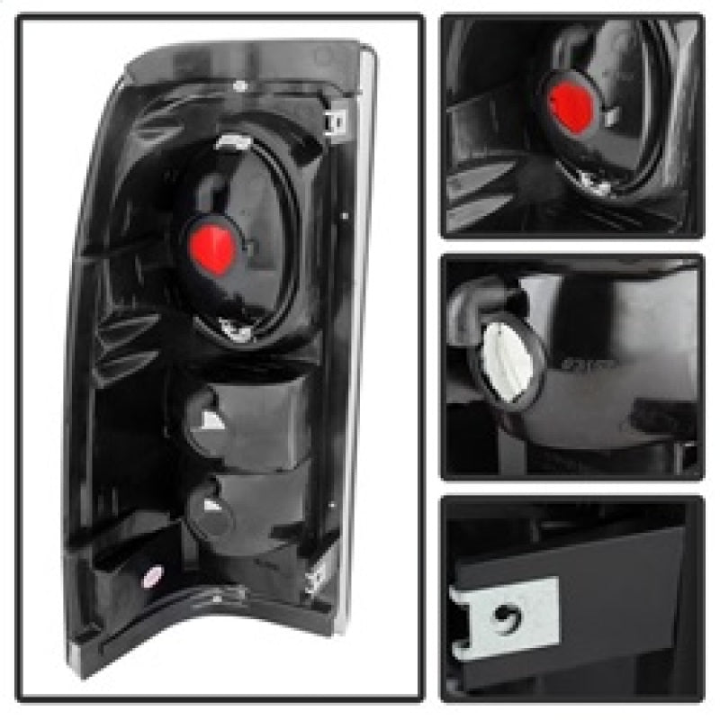 Spyder Chevy Silverado 1500 99-02 (Not Fit Stepside) Euro Style Tail Lights Blk Smke ALT-YD-CS99-BSM 5078056