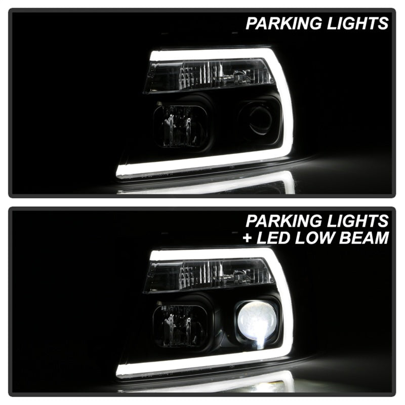 Spyder Ford F-150 04-08 High-Power LED Headlights - Black PRO-YD-FF15004PL-BK 5088161