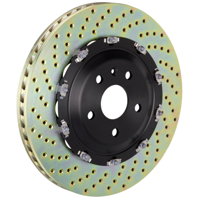 Brembo 08-16 R8 4.2/5.2 Excl CC Brake Front 2-Piece Discs 380x34 2pc Rotor Drilled 101.9003A