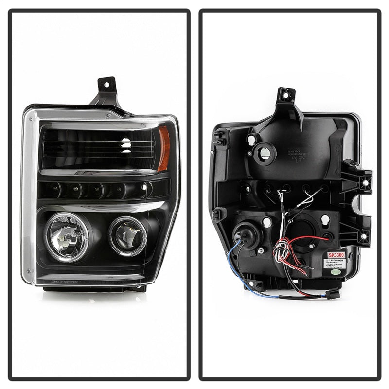 Spyder Signature Ford F250/350/450 Super Duty 08-10 Projector Headlights (PRO-YD-FS08-HL-BKV2) 5086006