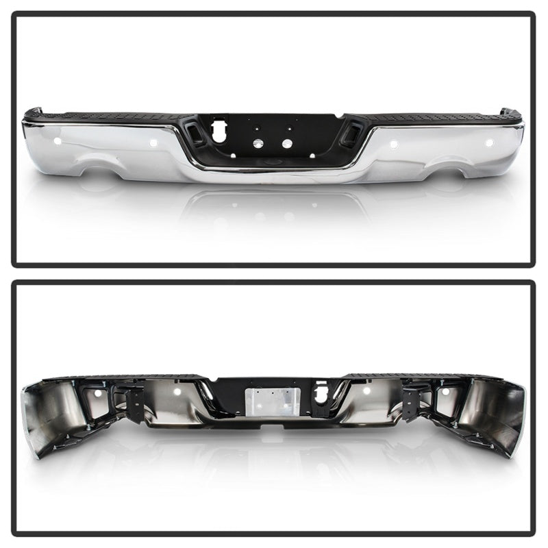 SPYDER xTune 09-18 Dodge Ram 1500 OEM Style Steel Rear Bumper - Chrome (RB-DR09-SET-DEWS-C) 9047008