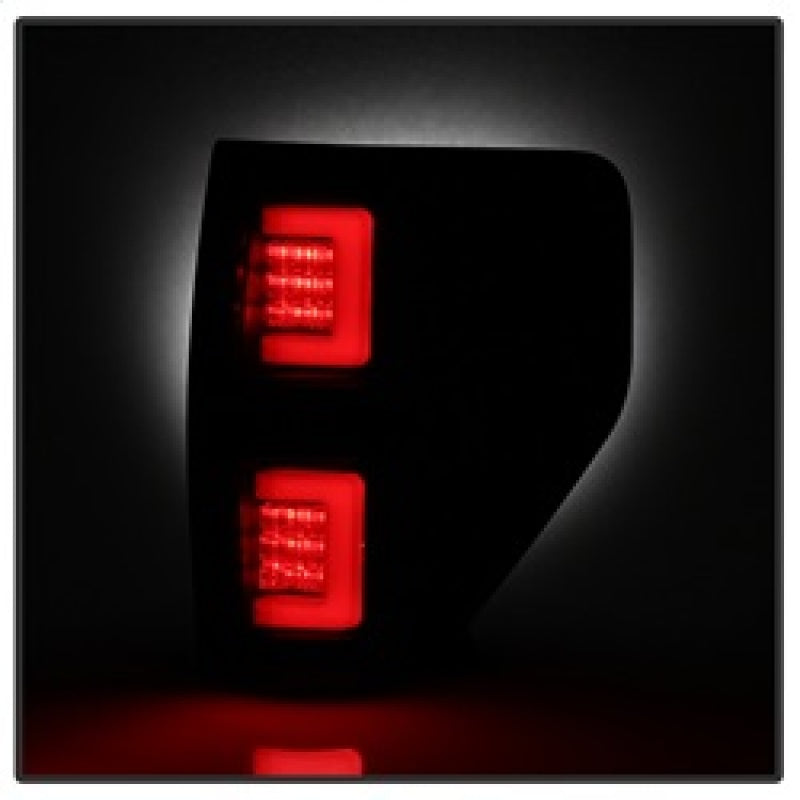 Spyder 09-14 Ford F150 V2 Light Bar LED Tail Lights - Blk Smoke (ALT-YD-FF15009V2-LBLED-BSM) 5084217
