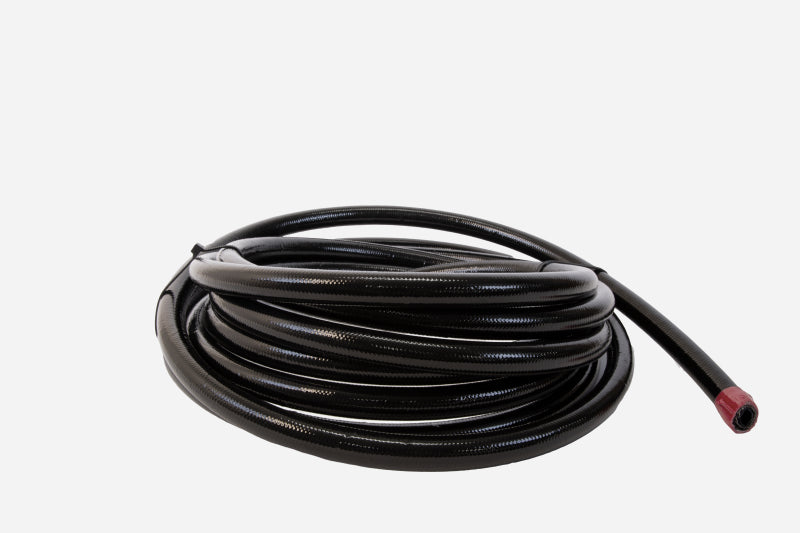 Aeromotive PTFE SS Braided Fuel Hose - Black Jacketed - AN-12 x 8ft 15333