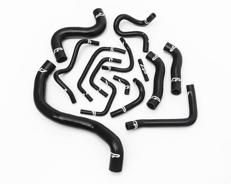 Agency Power 14pc Black Silicone Radiator Hose Kit Nissan GTR R35 08-15 AP-GTR-151BLK