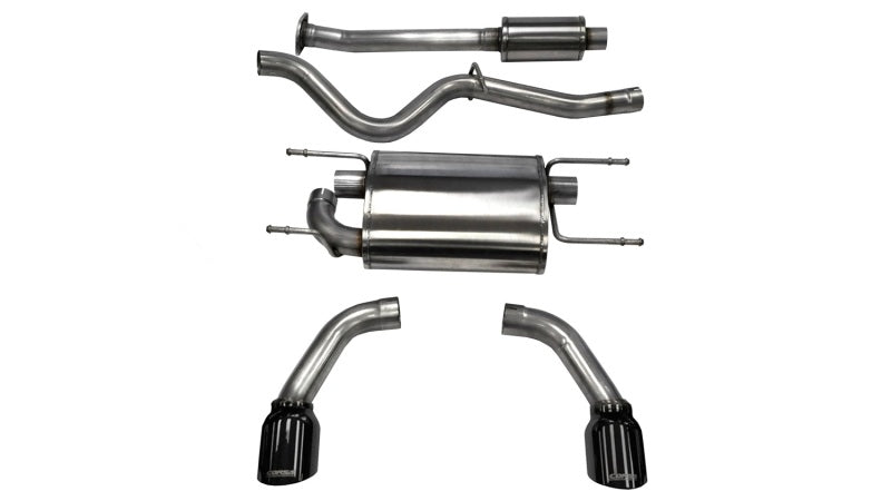Corsa Performance 12-14 Scion FRS / Subaru BRZ Black Tip Sport Cat-Back Exhaust