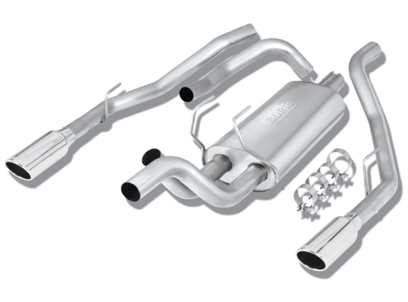 Borla 09-13 Dodge RAM 1500 5.7L CC/SB w/Fact Sngl Exh C/B 3x2.5in Single Round Rolled Split Rear 140308