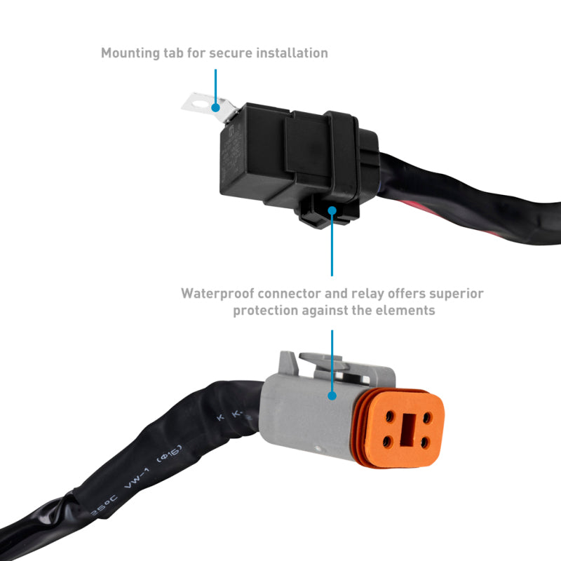 Borne Off-Road Light Bar Wire Harness For 10-20in Bar BNLT-HAR-1020