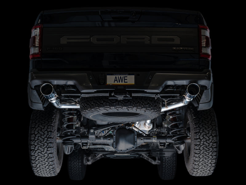 AWE Tuning AWE Gen 3 Raptor SwitchPath Exhaust  - Chrome Silver Tips 3025-32356