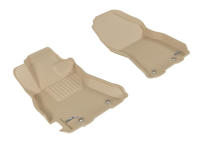 3D MAXpider 2015-2019 Subaru Legacy/Outback Kagu 1st Row Floormat - Tan L1SB01311502