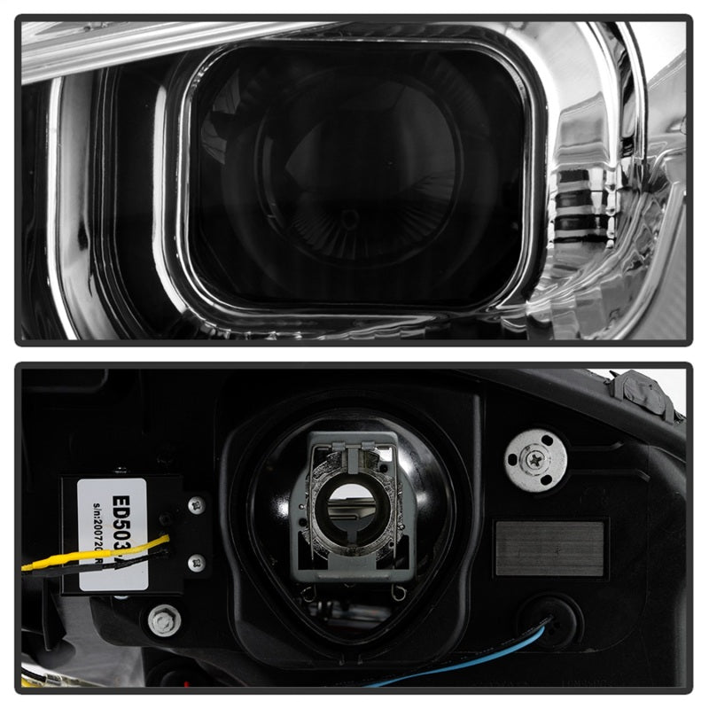 SPYDER 05-13 Chevy Corvette C6 Projector Headlights Seq LED Turn Signal w/SB DRL Parking Light 5087928