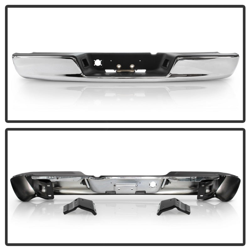 SPYDER xTune 02-08 RAM 1500/03-09 2500/3500 OEM Style Steel Rear Bumper - Chrome (RB-DR02-SET-C) 9047367