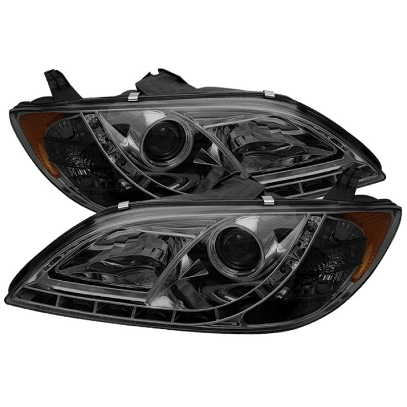 SPYDER Mazda 3 04-08 4Dr Sedan Projector Headlights Halogen- DRL Smke PRO-YD-M304-DRL-SM 5017475