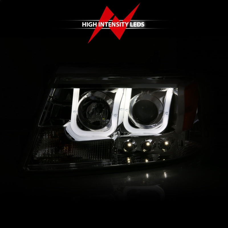 Anzo 2004-2008 Ford F-150 Projector Headlights w/ U-Bar Chrome