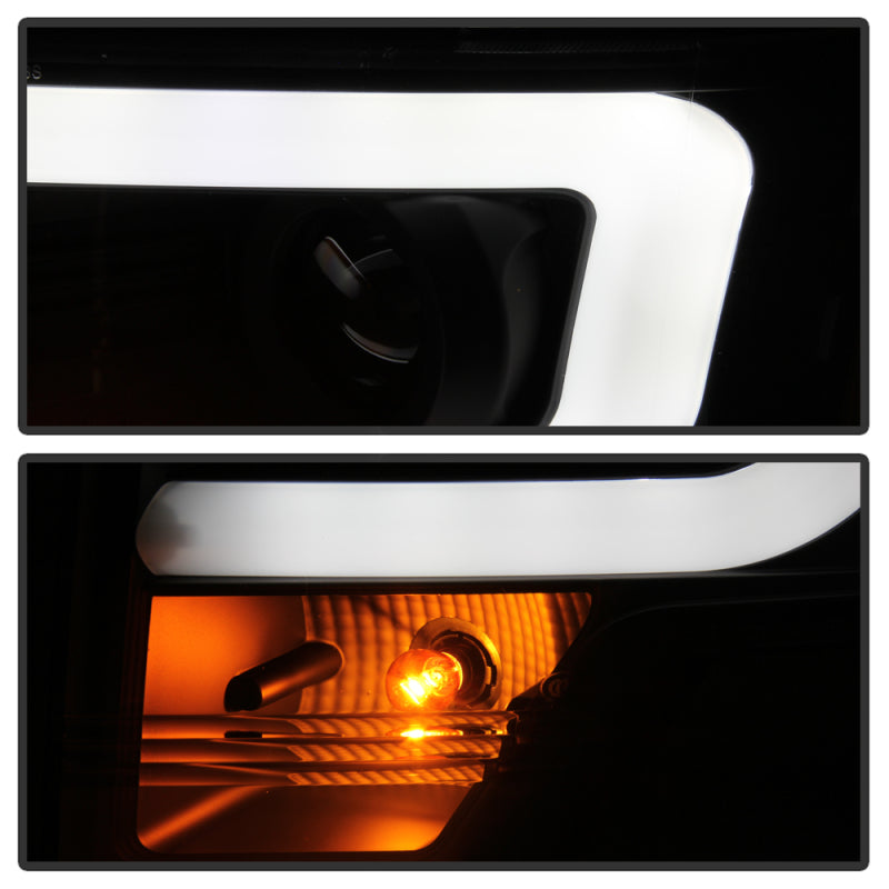 Spyder Ford F150 09-14 Halogen Light Bar Projector Headlights Black PRO-YD-FF15009PL-BK 5087577