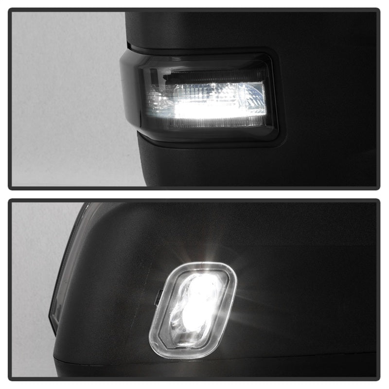 SPYDER xTune 15-17 Ford F-150 Heated LED Telescoping Pwr Mirrors - Smk (Pair) (MIR-FF15015S-G4-PWH-SM-SET) 9943065