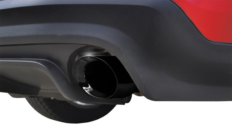 Corsa Performance 11-13 Ford Mustang 3.7L V6 Black Sport Axle-Back Dual Rear Exhaust
