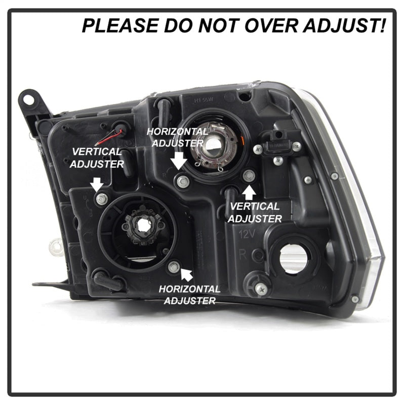 Spyder 09-16 Dodge Ram 1500 V2 Projector Headlights - Halogen - DRL - Chrome (PRO-YD-DR09V2-LBDRL-C) 5084828