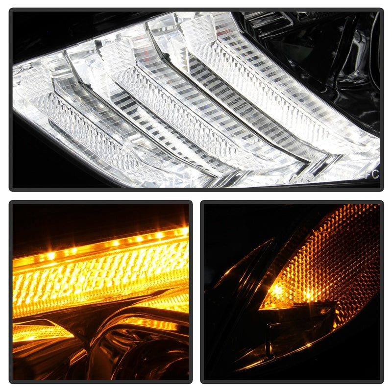 Spyder 15-18 Ford Focus Projector Headlights - Seq Turn Light Bar - Chrome PRO-YD-FF15-LBSEQ-C 5086457