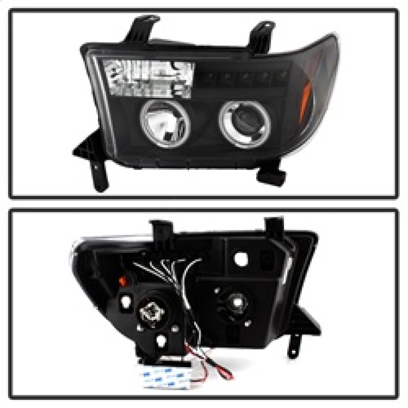 Spyder Toyota Tundra 07-13 Projector Headlights CCFL Halo LED Blk PRO-YD-TTU07-CCFL-BK 5030306