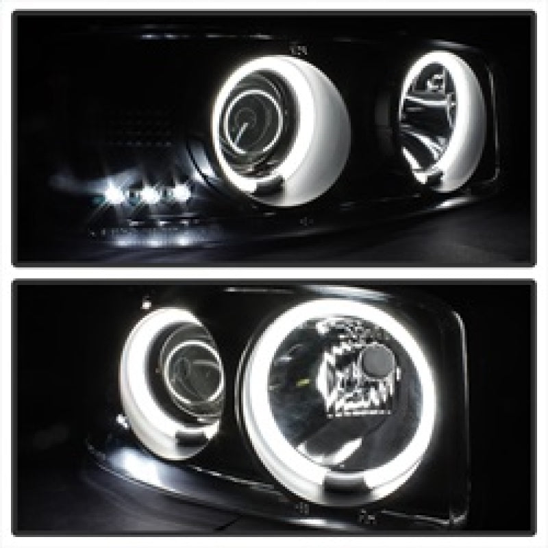 Spyder GMC Sierra 1500/2500 99-06 Projector Headlights CCFL Halo LED Blk Smke PRO-YD-CDE00-CCFL-BSM 5078704