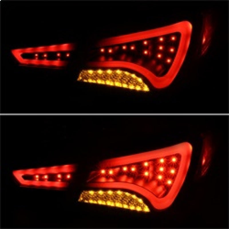 Spyder Hyundai Sonata 11-13 LED Tail Lights Light Bar Black ALT-YD-HYSON11-LED-BK 5075246