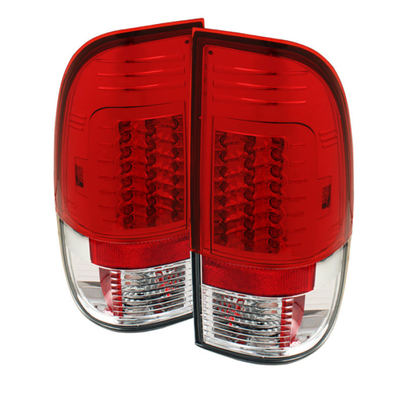 Spyder Ford Super Duty 08-15 Version 2 LED Tail Lights Red Clear ALT-YD-FS07-LED-G2-RC 5029195