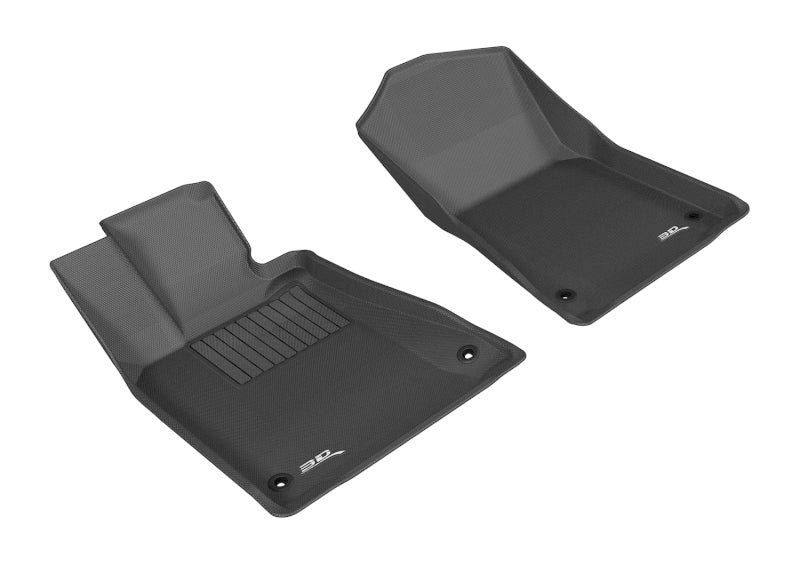 3D MAXpider 2013-2020 Lexus GS/GS Hybrid Kagu 1st Row Floormat - Black L1LX02511509