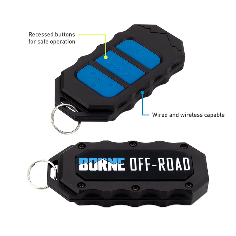 Borne Off-Road 12K Winch - Orange Synthetic Rope BNWN-12-SOR