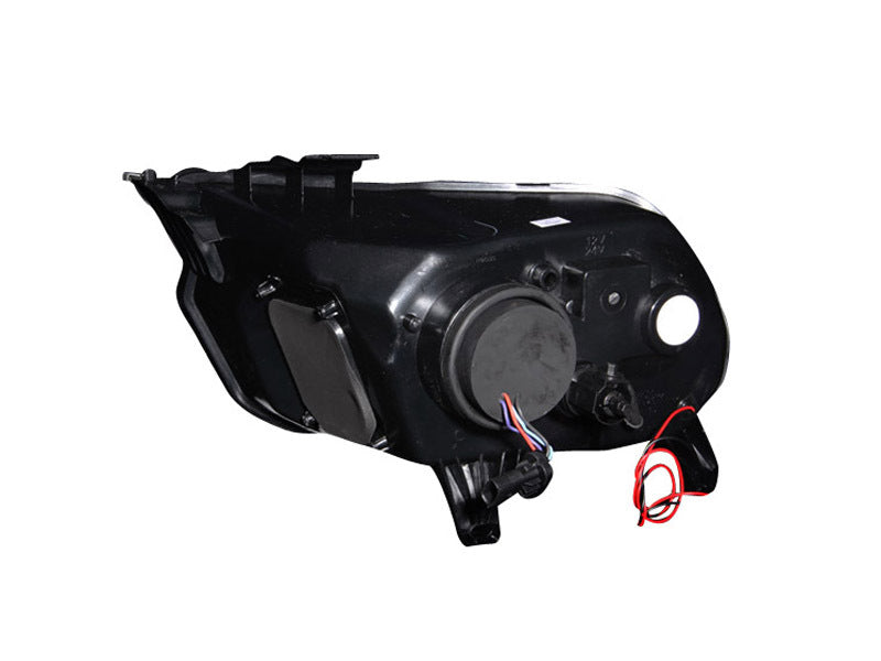 Anzo 2010-2014 Ford Mustang Projector Headlights w/ Halo Black (CCFL)