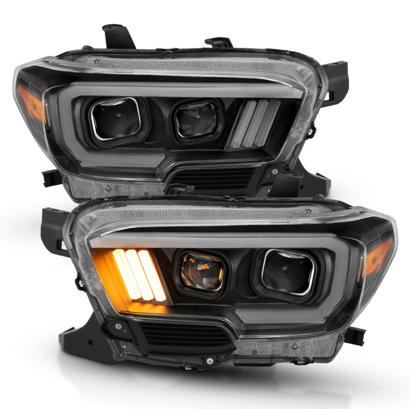 Anzo  16-17 Toyota Tacoma Projector Headlights w/ Plank Style Design