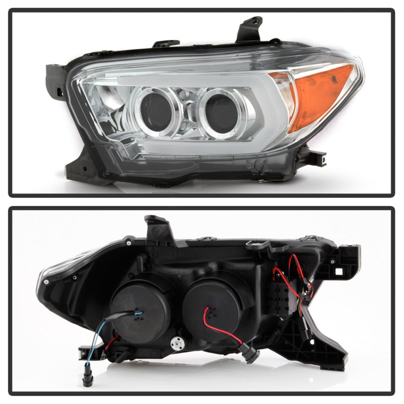 Spyder Signature Toyota Tacoma 16-18 (SR5 Model) Projector Headlights- Chrome (PRO-YD-TT16-LB-C) 5085825