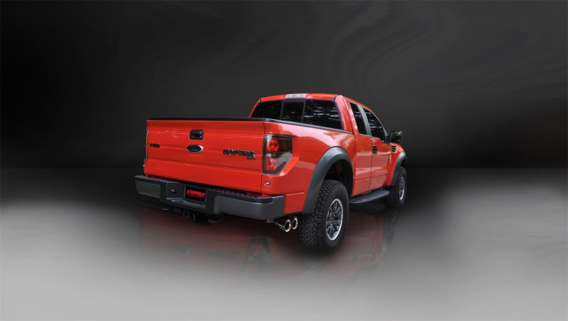 Corsa Performance 10 Ford F-150 Raptor 5.4L V8 Polished Sport Cat-Back Exhaust